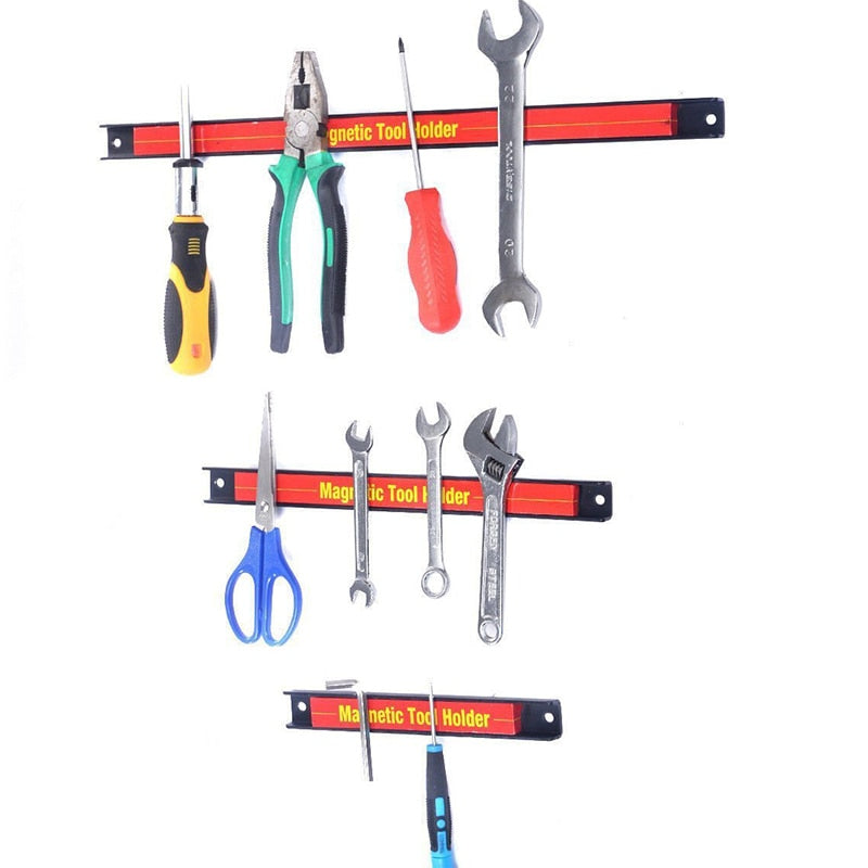 8 12 18 24 Magnetic Tool Holder Bar Organizer Racks for Connecting Strips Tools in the Garage and Workshop - V.I.P Digital Presence