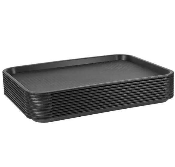 3 SIZE Large Foodservice Tray, Rectangular food trays Plastic Drink Serving Tray for Serving Drinks Snacks Tea - V.I.P Digital Presence