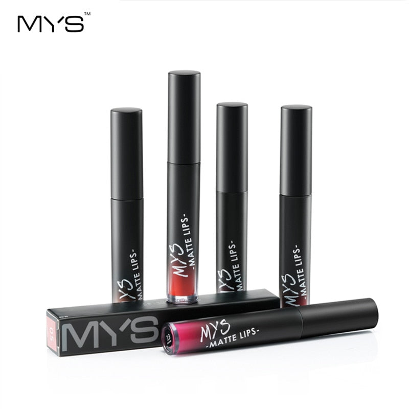 MYS Brand Makeup Matte Liquid Lipstick Tint Waterproof Make Up Long Lasting Lip Stick Nude Lip Gloss Cosmetics Batom - V.I.P Digital Presence