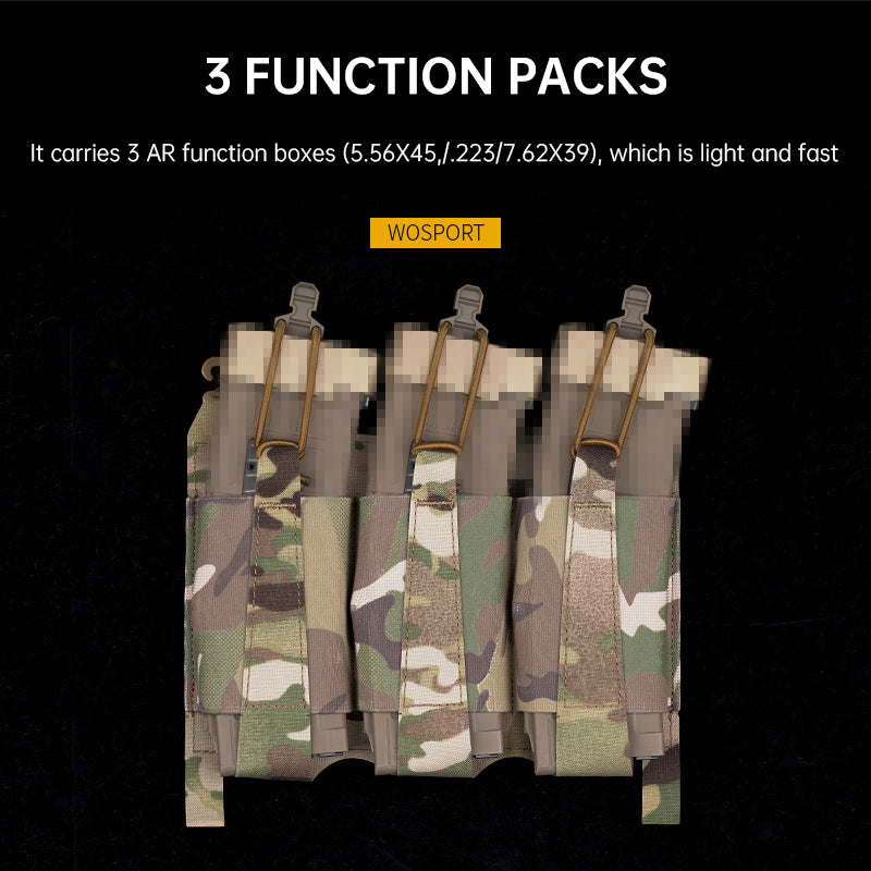 Outdoor 5.56 Triple Magazine Pouches Tactical Pouch Molle Mag Pouch for Hunting Vest - V.I.P Digital Presence