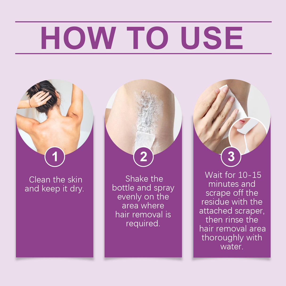 Bee Venom Hair Removal Spray Armpit Hair Arms Gentle Cleansing Smooth Body Skin Hair Removal Spray