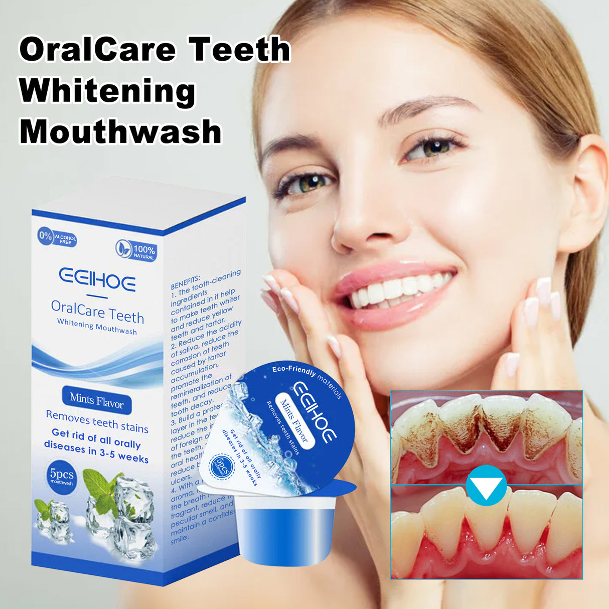 Whitening Mouthwash, Clean Stains Oral Care Fresh Breath Mouthwash - V.I.P Digital Presence