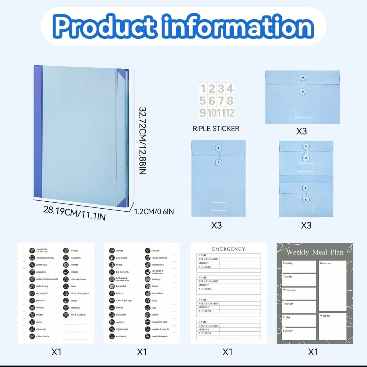 SecureFile Accordion Organizer