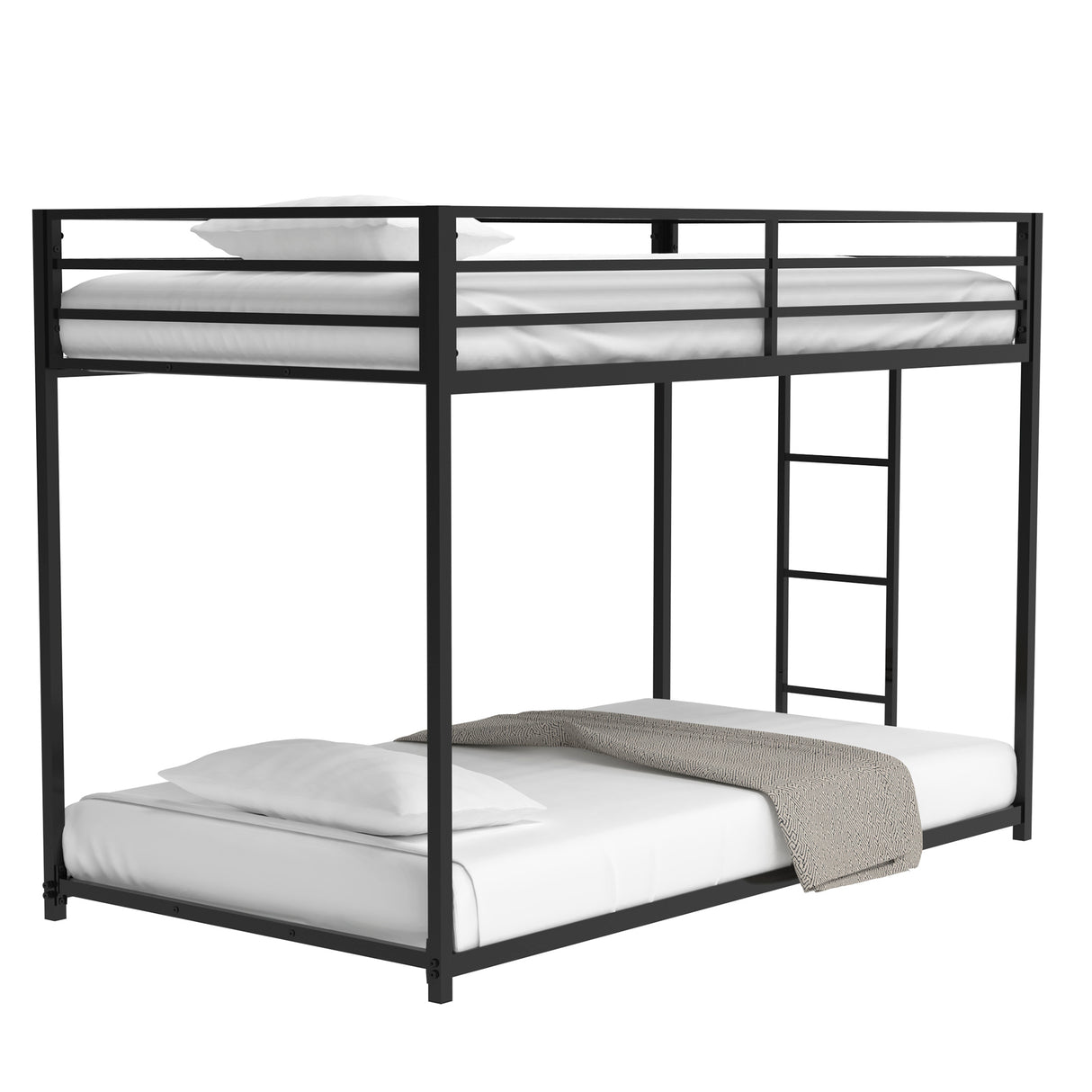Adam Twin over Twin Metal Bunk, Black - V.I.P Digital Presence