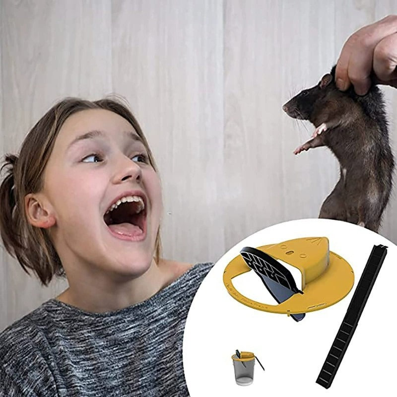 Mice Mouse Trap Bucket Flip Lid,Mouse Trap Bucket Indoor Outdoor,Humane Mouse Trap,Mouse Trap Bucket Lid Auto Reset