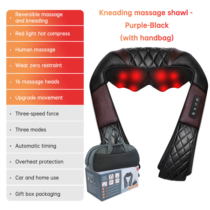 Kneading massage shawl massager SKG cervical spine massager household electric waist and back hot compress massager With bag - V.I.P Digital Presence