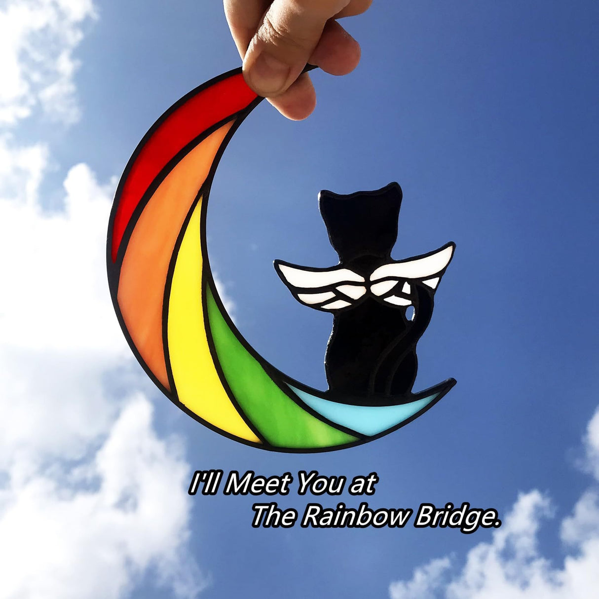 Cat enthusiast commemorative gift cute cat acrylic flat home window wall outdoor decoration pendant - V.I.P Digital Presence