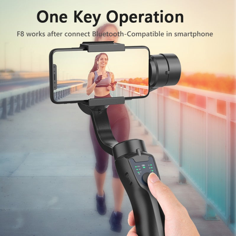 F8 mobile phone camera stabilizer handheld three-axis anti shake platform Tiktok live broadcast tripod short video camera stabilizer - V.I.P Digital Presence
