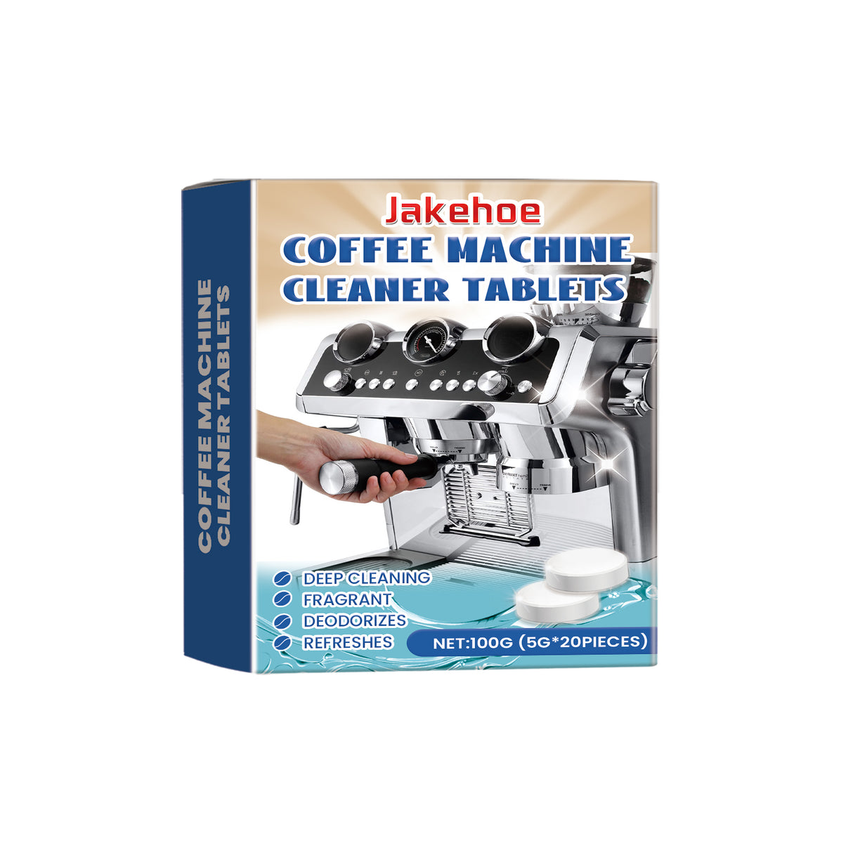 Coffee Machine Descaling Cleaning Tablets, Dirt And Oil Stains Clean Keep Kitchen Equipment Sanitary Effervescent Tablets - V.I.P Digital Presence