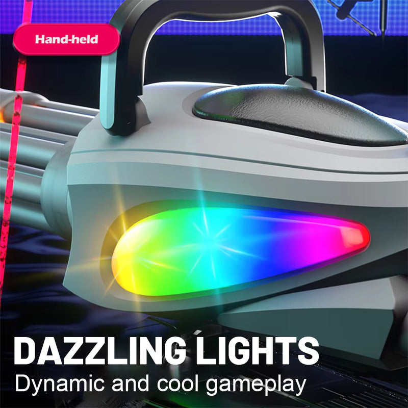 Electric LED Rotating Gatling Water Gun - Auto-Spray Blaster for Kids & Adults (Summer Pool Toy) - V.I.P Digital Presence