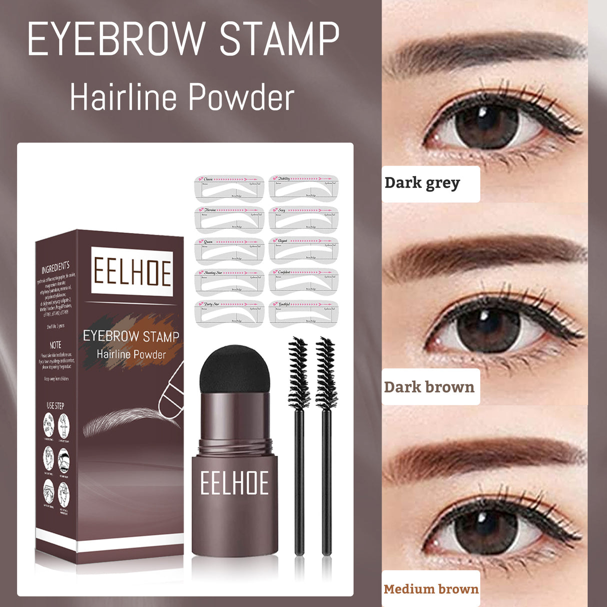 Eyebrow Print Mold Thrush, Lazy Eyebrows Fill Makeup Eyebrow Cake Waterproof Hairline Powder - V.I.P Digital Presence