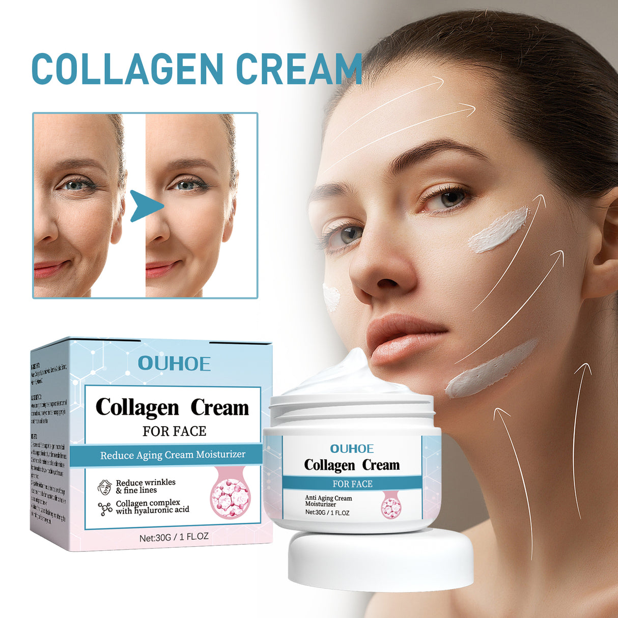 Collagen Anti-Wrinkle Cream, Moisturizes Tightens Tender Skin And Anti-aging Face Cream - V.I.P Digital Presence