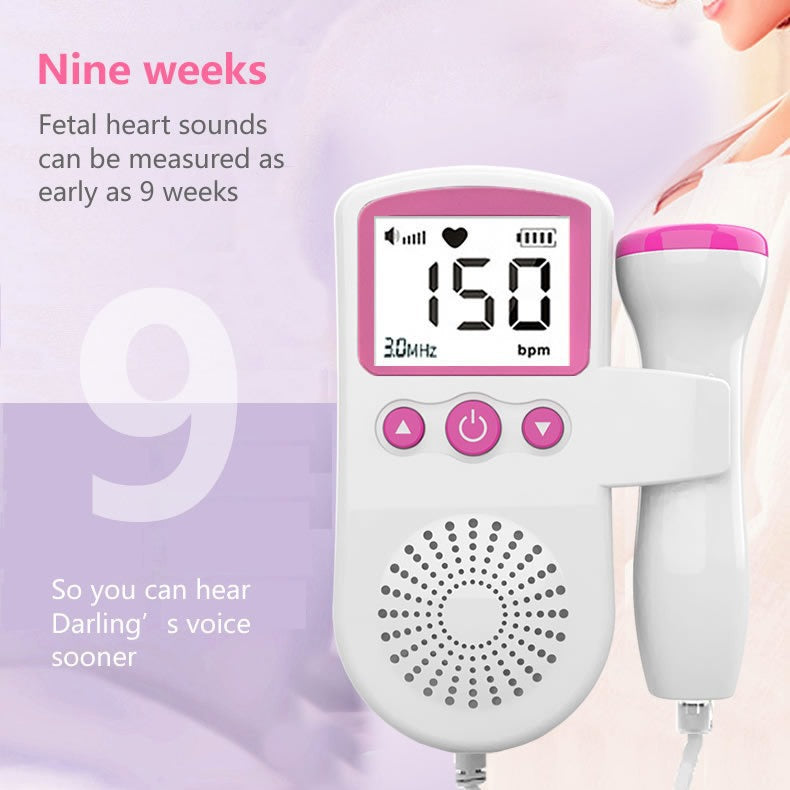 Fetal Heart Monitor Handheld Home Fetal Sound Monitor for Detecting Baby Fetal Movement and Heart Rate Auscultatory Device - V.I.P Digital Presence