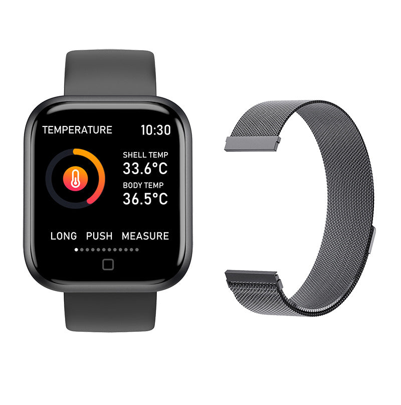 T80S Smart Bracelet Heart Rate Blood Pressure Sleep Monitoring Message Notification Chip Temperature Measurement Bracelet - V.I.P Digital Presence