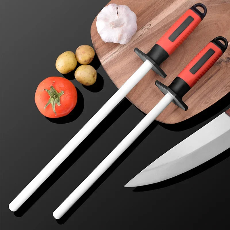 Knife Sharpening Rod Ceramic 10/12Inch Knife Sharpener Sharpening Steel Quickly Sharpening System Professional Kitchen Tool - V.I.P Digital Presence