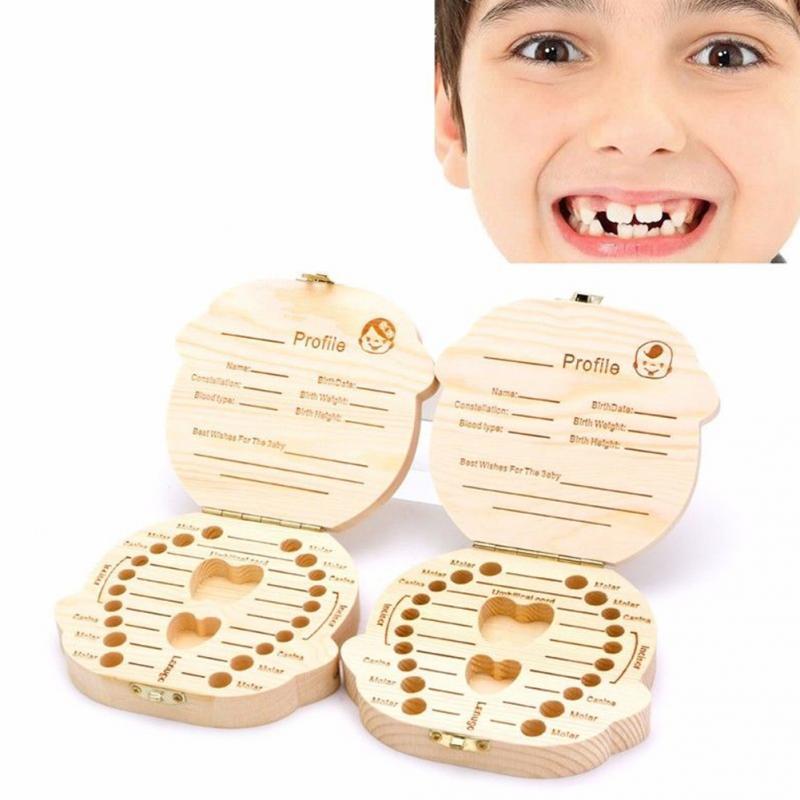 Wooden baby milk teeth box - V.I.P Digital Presence