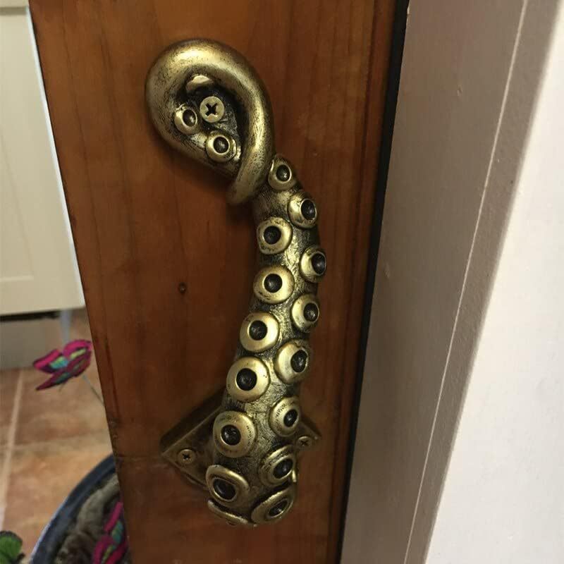Steampunk retro octopus door handle resin craft - V.I.P Digital Presence