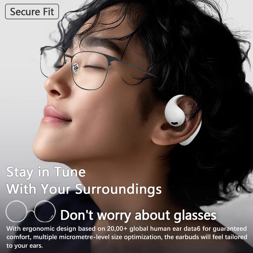 Frosted H8 Bluetooth Earphones with Ultra Long Battery Life OWS Non In Ear External Hanging Wireless Earphones - V.I.P Digital Presence