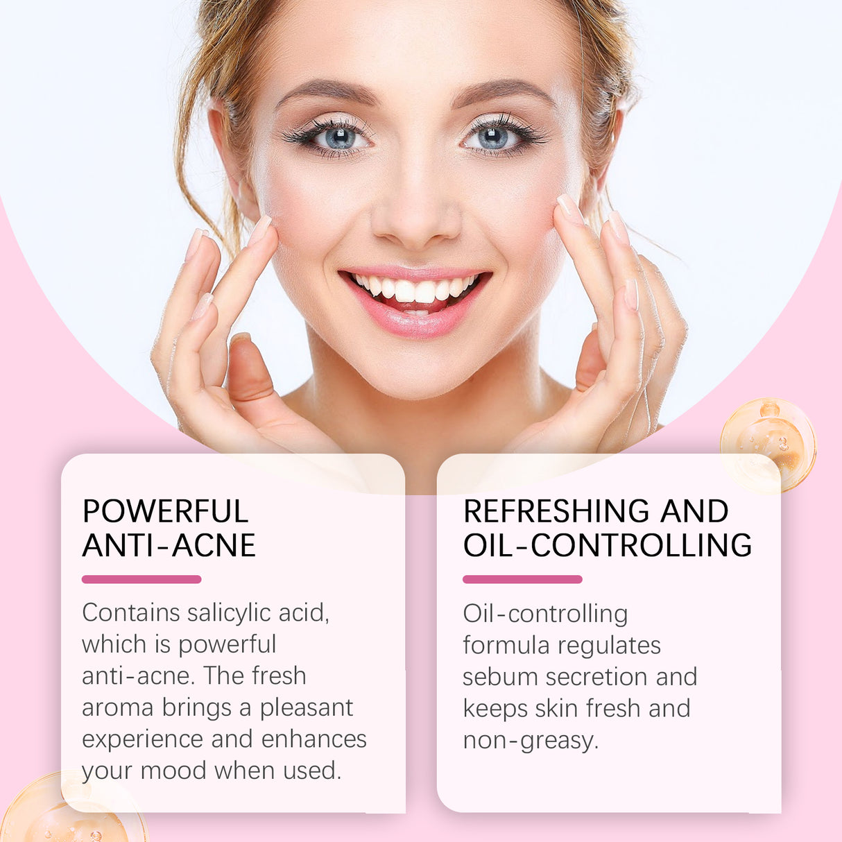 Facial Acne Cream, Repair Facial Acne, Close The Mouth To Nourish Skin Tender And Smooth Skin Care Cream