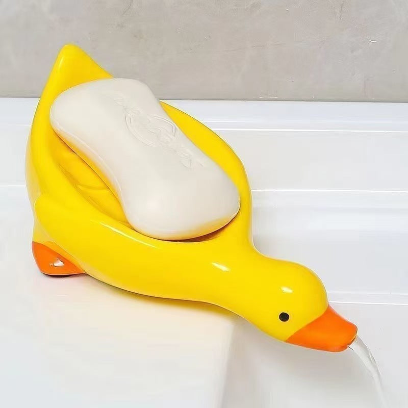 Cute little yellow duck soap box draining toilet sink new soap box - V.I.P Digital Presence