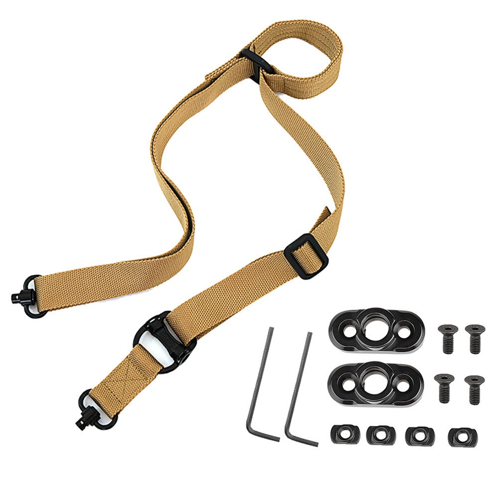 QD Buckle Double point Tactical Nylon MS4 Tactical Gun Rope Slanting Double point Strap Outdoor Real Person CS Training Nylon Gun Strap - V.I.P Digital Presence