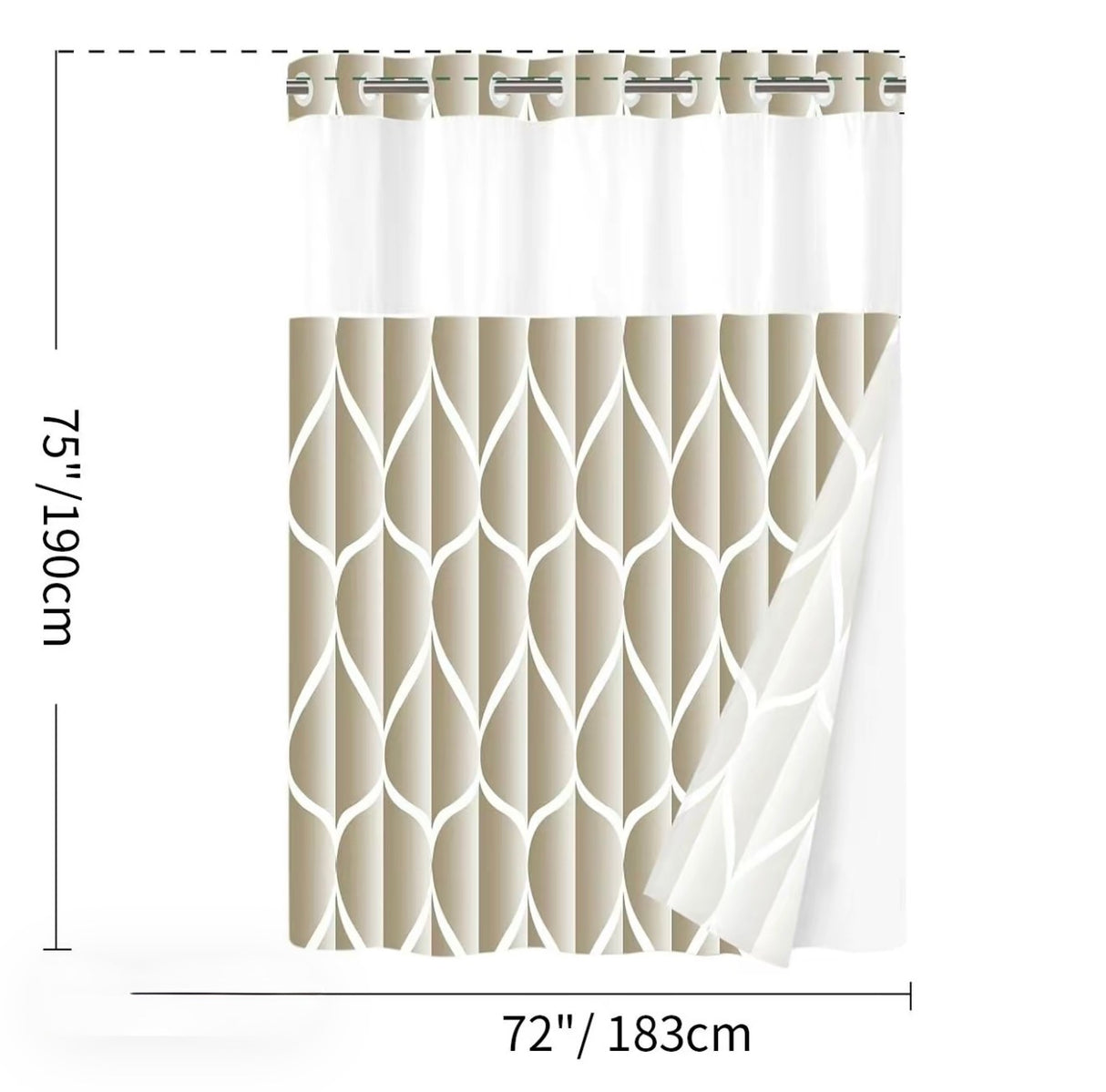 GeoWave Shower Curtain