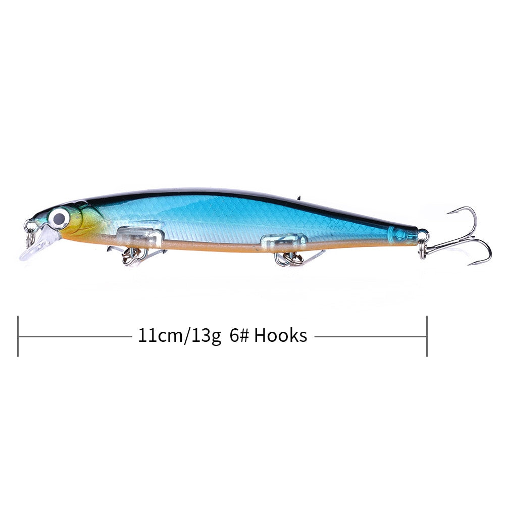 110mm 13g Swimbaits Bass Big Fish Fishing lure sinking Floating Wobblers Hard bait Crankbait Minnow Lure for pike Fishing tackle - V.I.P Digital Presence