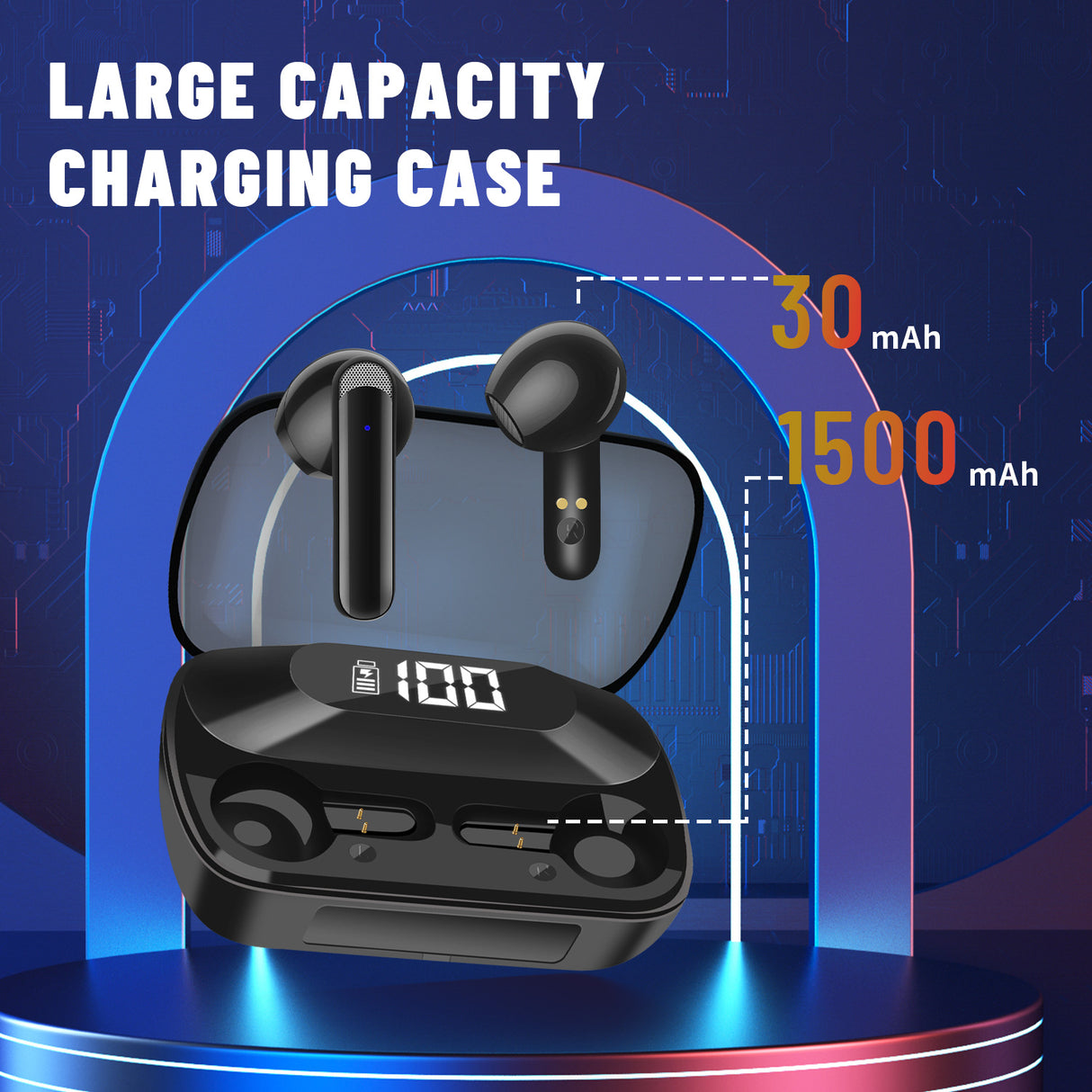 AKZ-S18 power bank tws earbuds, TW wireless BT earbuds, tws earbuds with power bank - V.I.P Digital Presence