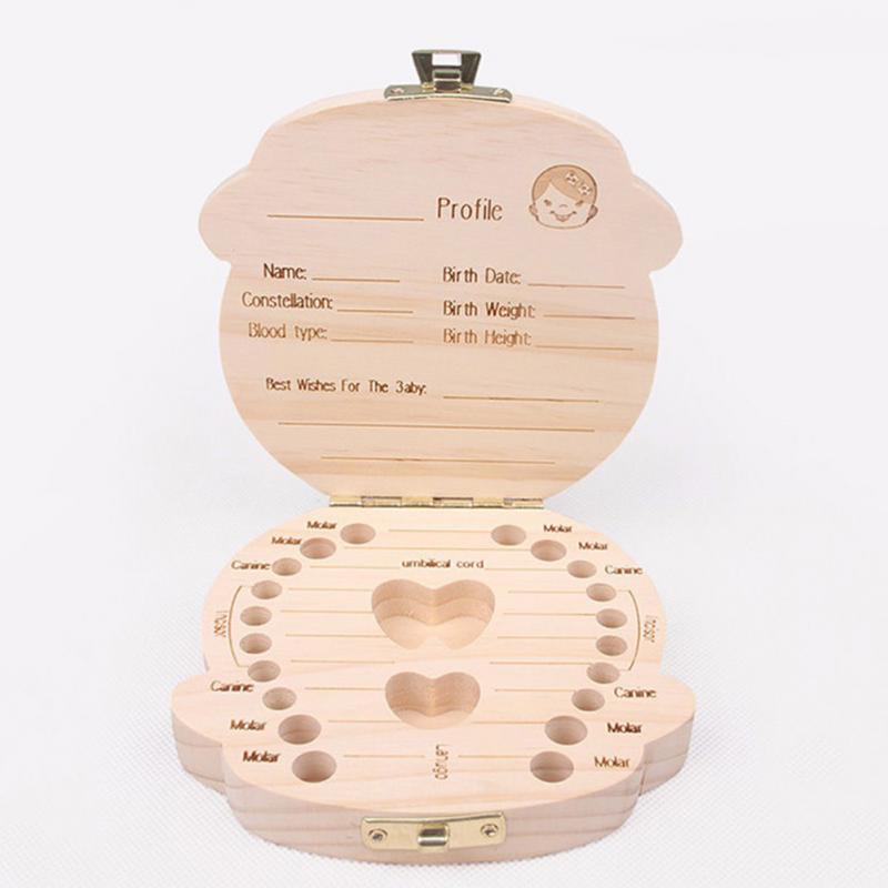 Wooden baby milk teeth box - V.I.P Digital Presence