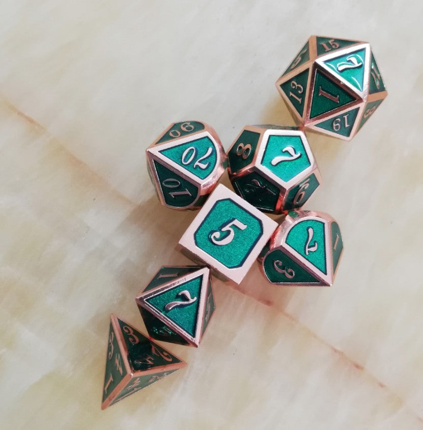 New font Dungeons & Dragons 7pcs/set Creative RPG Dice - V.I.P Digital Presence