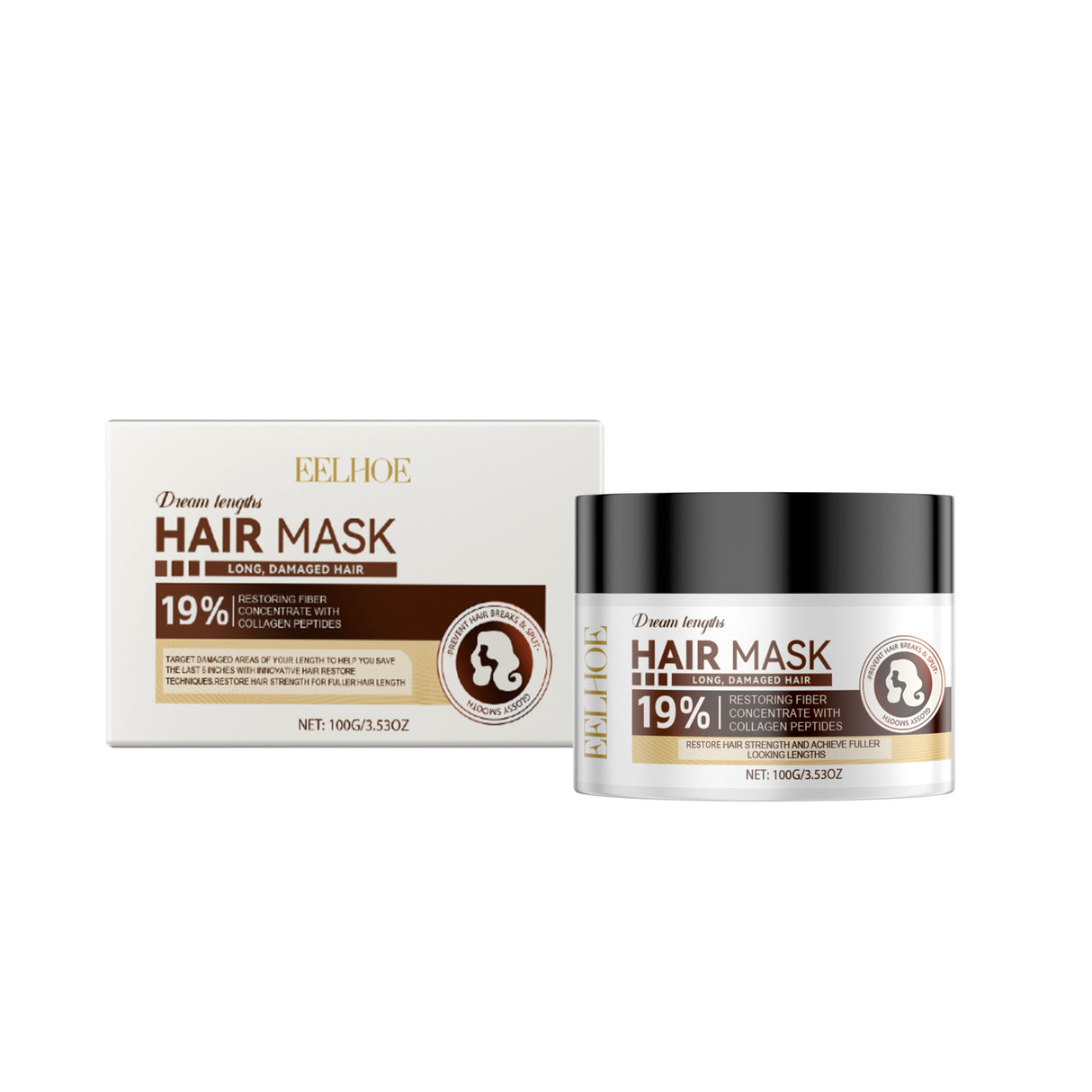 Heat Protection Free Shampoo Mask Gently Curing Dry, Split And Frizzy Hair At The End Of Hair Smooth And Bright Hair Mask - V.I.P Digital Presence