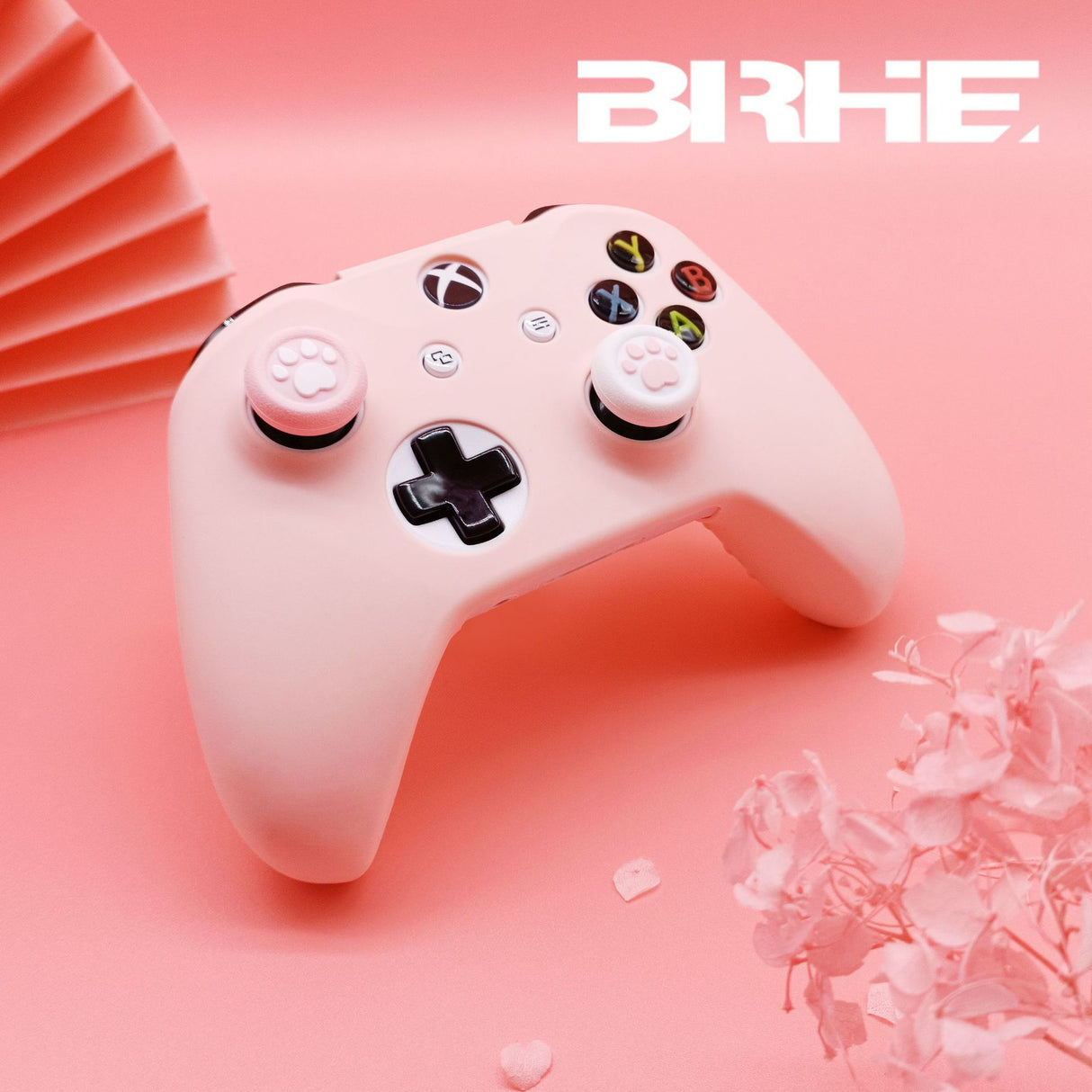 Controller protective cover with spray paint feel, girl pink, fierce male color, game controller silicone cover - V.I.P Digital Presence