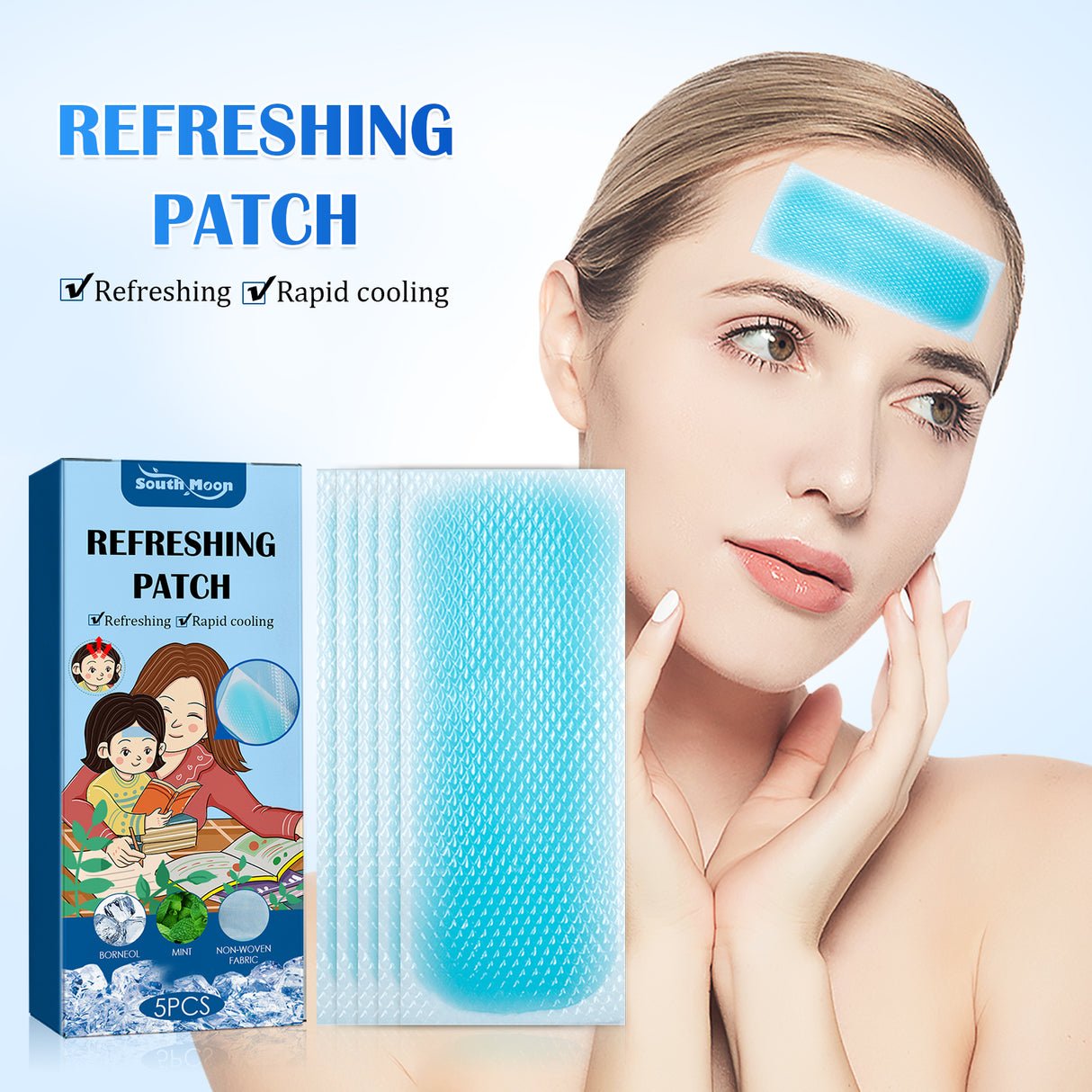 Cool Down Patch Cool Up Hydrogel Cartoon Ice Patch Quick Cool Down Compress - V.I.P Digital Presence