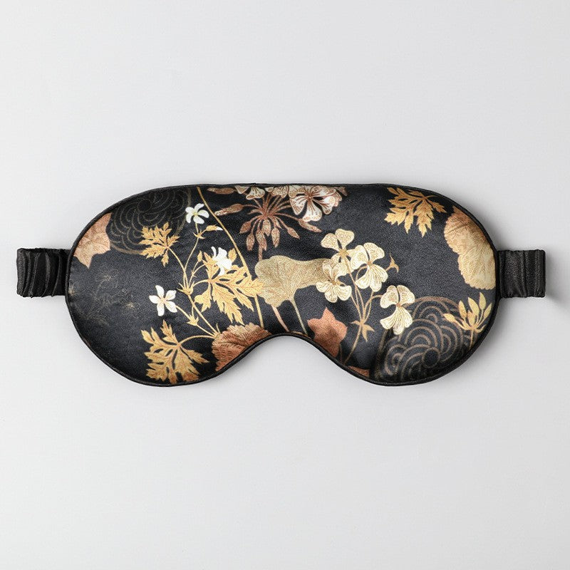 Double-Sided Imitation Silk Eye Mask Satin Silk Eye Protection Blackout Sleep Mulberry Silk Eye Mask Printed Spot Wholesale - V.I.P Digital Presence