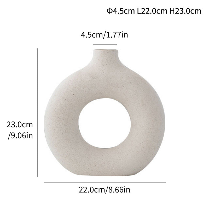 Unglazed spotted ceramic vase simple modern creative ornaments decoration - V.I.P Digital Presence