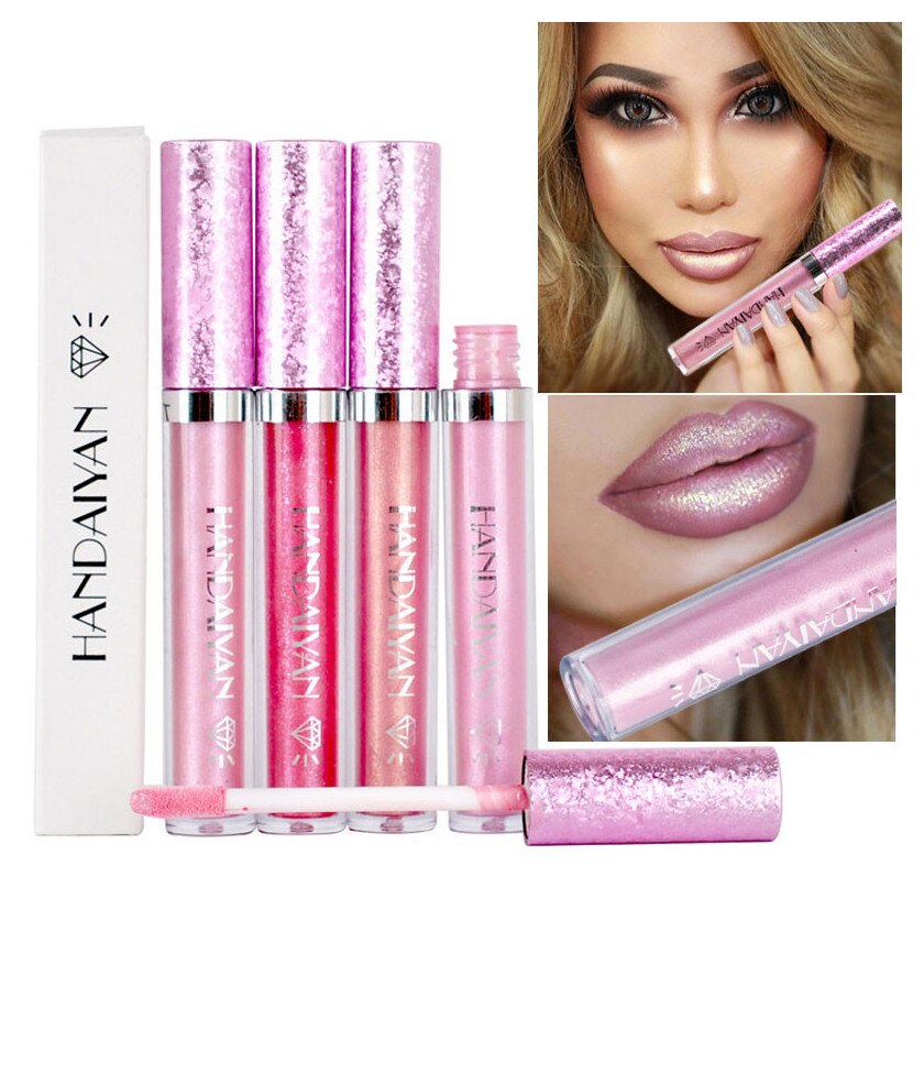 Makeup Diamond Shine Metallic Lipstick Charming Long Lasting Tattoo Liquid Glitter Powder Lipgloss Cosmetics - V.I.P Digital Presence