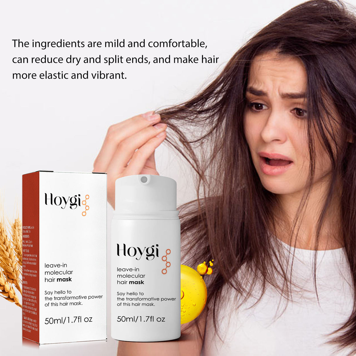 Leave-In Hair Mask, Repair The End Of Hair Damaged By Ironing And Dyeing Dry Hair, Soft And Long-Lasting Fragrance Treatment Mask - V.I.P Digital Presence