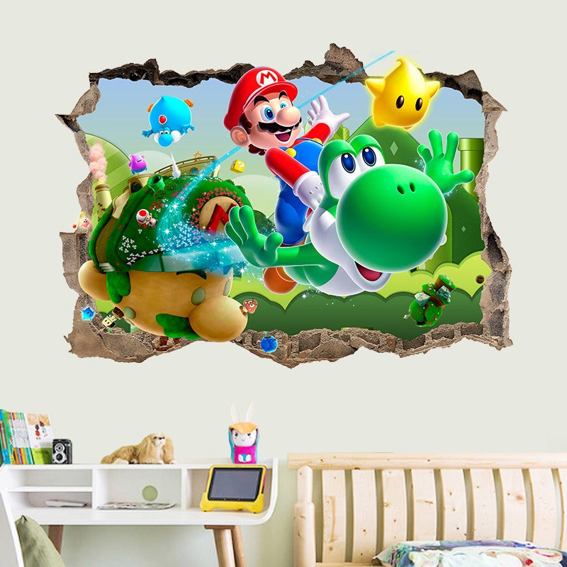 3D Wall Piercing Mary Full Staff Wall Stickers Living Room Bedroom Kindergarten Decoration Background Wall - V.I.P Digital Presence