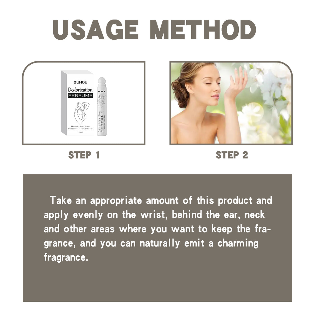 Deodorant Roll-On Perfume, Relives Underarm Body Odor Refreshing Anti-Perspirant Natural Fragrance Portable Perfume - V.I.P Digital Presence