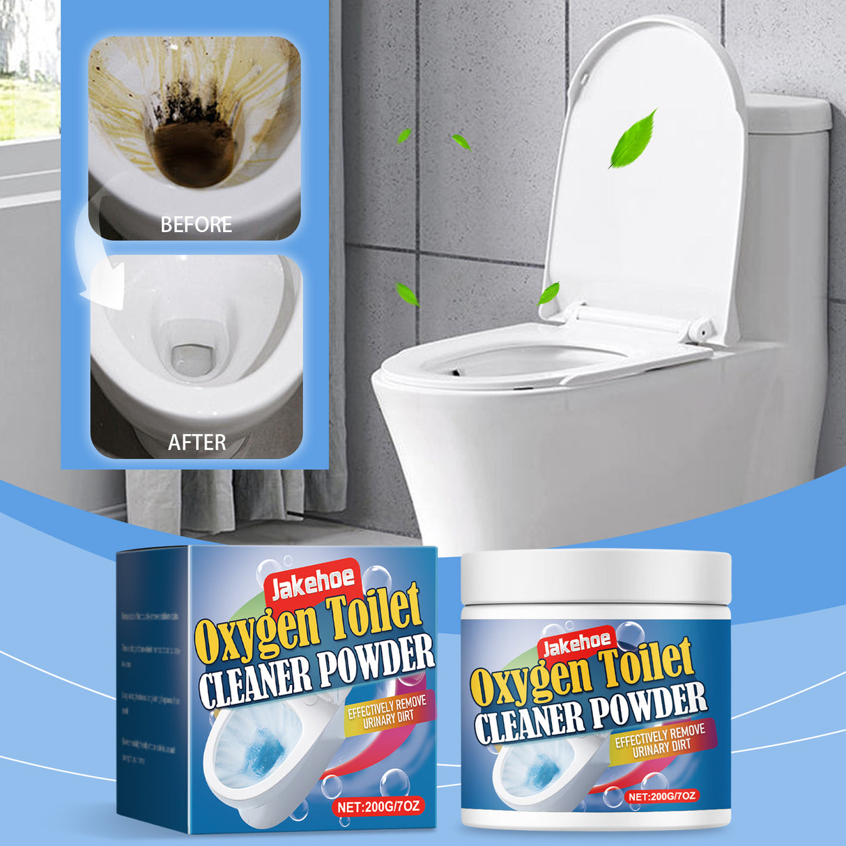 Oxygen Toilet Cleaner Powder, Easy Decontamination Keep Clean With A Quick Blistering Toilet Cleaner - V.I.P Digital Presence