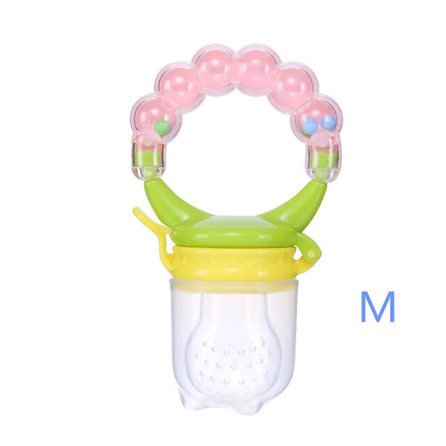 Hot Sale 1 Pcs Food Baby Pacifiers Nipple Pacifiers for Baby Fruit Feeder Nipples Feeding Safe Pacifier Hand Bell Toy - V.I.P Digital Presence