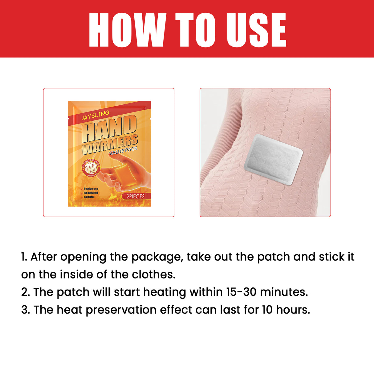 Hand Warmers, Hand Warmer Portable Comfortable Self-Heating Warm Patch Belly Warm Patch Belly Warm Patch - V.I.P Digital Presence