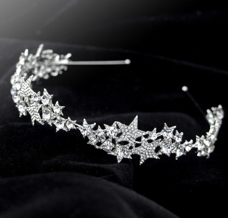 Star Crown New Hair Band Wedding Hair Accessories Bridal Jewelry - V.I.P Digital Presence