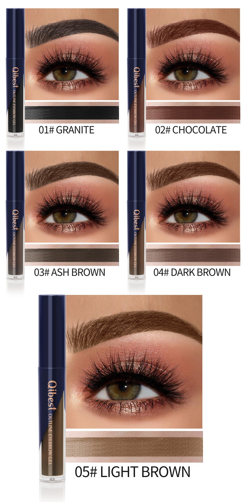 QIBEST Three Dimensional Thick Eyebrow Dyeing Liquid Eyebrow Dyeing Eyebrow Cream Waterproof Makeup Does Not Smudge Does Not Take Off Makeup - V.I.P Digital Presence