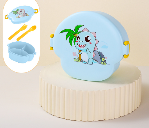Cartoon cute microwaveable portable lunch box with buckle compartments - V.I.P Digital Presence