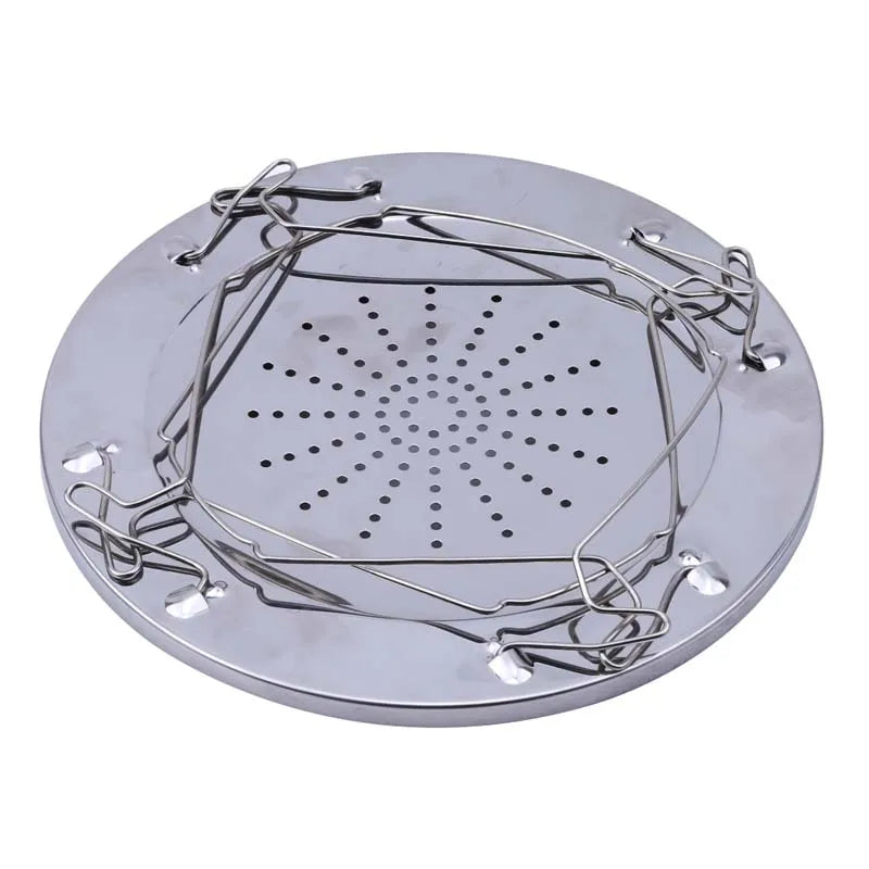 Simple Portable Stainless Steel Toast Rack Outdoor Camping Toaster Folding Portable Grill Multi-Purpose Stove Grill High Quality - V.I.P Digital Presence