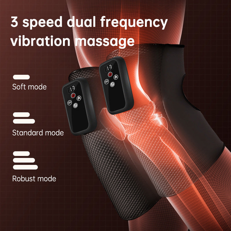 Electric heating knee massage instrument, vibration moxibustion, shoulder and elbow joint pain, hot compress knee massager for old cold legs - V.I.P Digital Presence