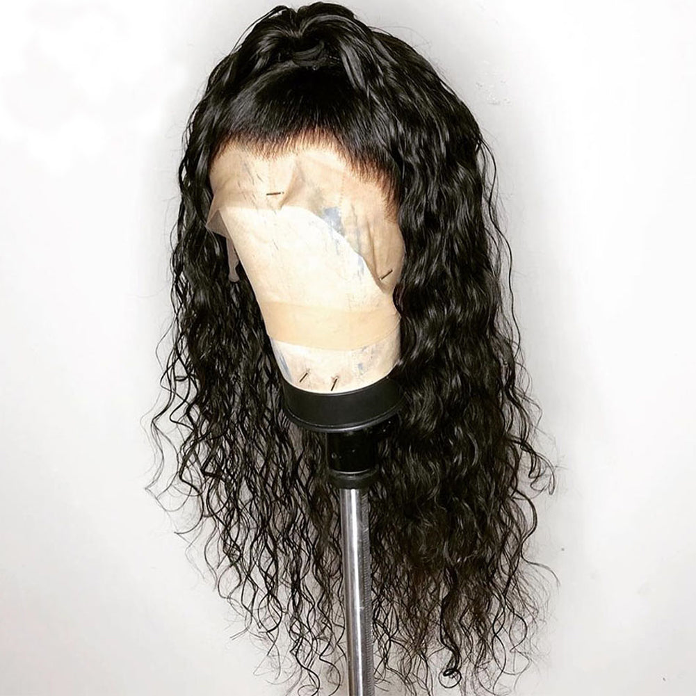 High Temperature Silk Wig Head Cover Wig Hand Groove Ladies Chemical Fiber Front Lace Curly Hair - V.I.P Digital Presence