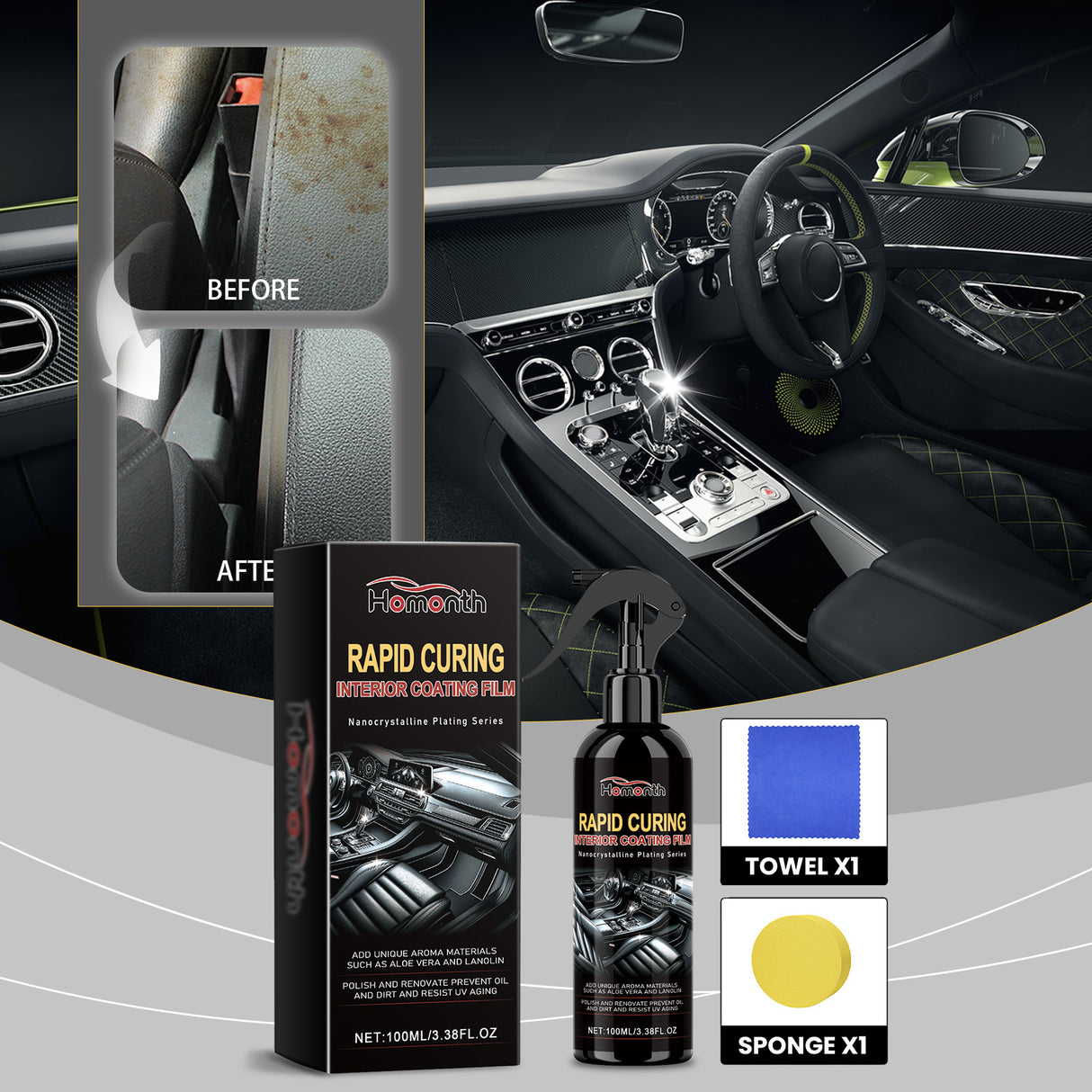 multi-functional automotive interior retreader Multi-functional automotive interior cleaning and decontamination maintenance coating agent - V.I.P Digital Presence