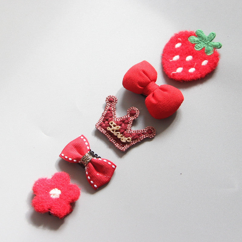 Children's Girls Hair Clip Headwear Crown Korean Little Princess Hair Ornaments Baby Hair Clip Set - V.I.P Digital Presence